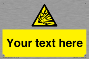 WV5124: Custom Explosive Material Sign