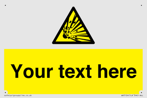 WV5124: Custom Explosive Material Sign