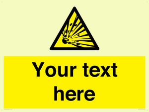 WV5124: Custom Explosive Material Sign