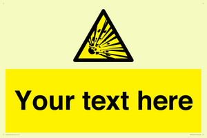 WV5124: Custom Explosive Material Sign