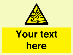 WV5124: Custom Explosive Material Sign