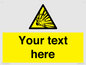 WV5124: Custom Explosive Material Sign