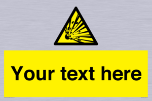 WV5124: Custom Explosive Material Sign