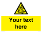 WV5124: Custom Explosive Material Sign