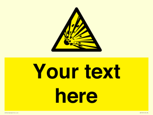 WV5124: Custom Explosive Material Sign