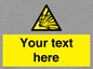 WV5124: Custom Explosive Material Sign