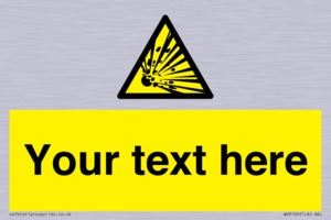 WV5124: Custom Explosive Material Sign