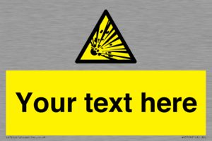 WV5124: Custom Explosive Material Sign