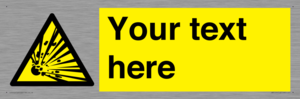 WV5124: Custom Explosive Material Sign