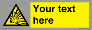 WV5124: Custom Explosive Material Sign