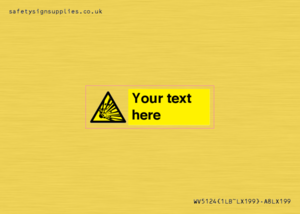 WV5124: Custom Explosive Material Sign