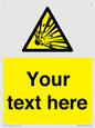 WV5124: Custom Explosive Material Sign