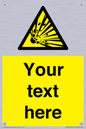WV5124: Custom Explosive Material Sign