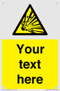 WV5124: Custom Explosive Material Sign