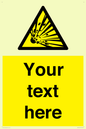 WV5124: Custom Explosive Material Sign
