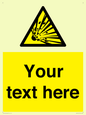 WV5124: Custom Explosive Material Sign
