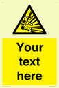 WV5124: Custom Explosive Material Sign