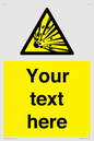 WV5124: Custom Explosive Material Sign