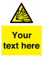 WV5124: Custom Explosive Material Sign