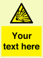 WV5124: Custom Explosive Material Sign