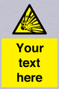 WV5124: Custom Explosive Material Sign
