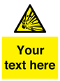 WV5124: Custom Explosive Material Sign