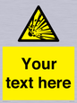 WV5124: Custom Explosive Material Sign