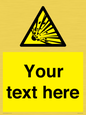 WV5124: Custom Explosive Material Sign