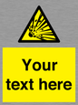 WV5124: Custom Explosive Material Sign