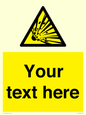 WV5124: Custom Explosive Material Sign