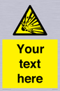 WV5124: Custom Explosive Material Sign