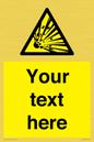 WV5124: Custom Explosive Material Sign