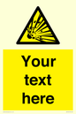 WV5124: Custom Explosive Material Sign