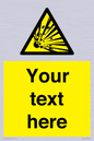 WV5124: Custom Explosive Material Sign