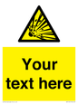 WV5124: Custom Explosive Material Sign