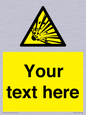 WV5124: Custom Explosive Material Sign
