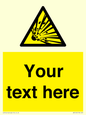 WV5124: Custom Explosive Material Sign