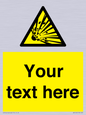 WV5124: Custom Explosive Material Sign