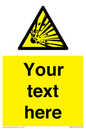 WV5124: Custom Explosive Material Sign
