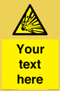 WV5124: Custom Explosive Material Sign