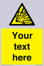 WV5124: Custom Explosive Material Sign