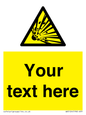 WV5124: Custom Explosive Material Sign