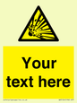 WV5124: Custom Explosive Material Sign