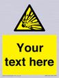 WV5124: Custom Explosive Material Sign