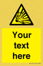 WV5124: Custom Explosive Material Sign