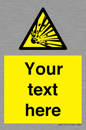 WV5124: Custom Explosive Material Sign