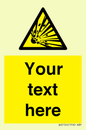 WV5124: Custom Explosive Material Sign