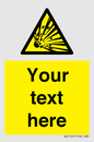 WV5124: Custom Explosive Material Sign