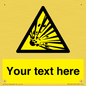 WV5124: Custom Explosive Material Sign
