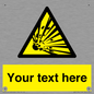 WV5124: Custom Explosive Material Sign